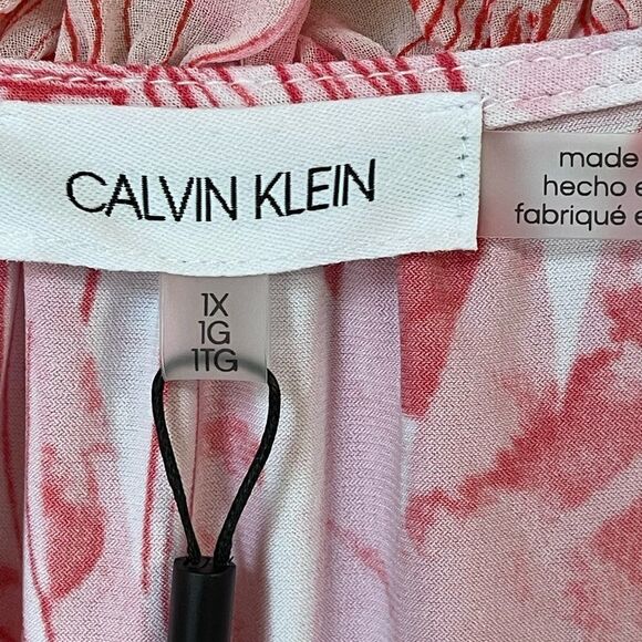❤️Calvin Klein Plus Size Sleeveless Blouse 1X - Picture 2 of 6